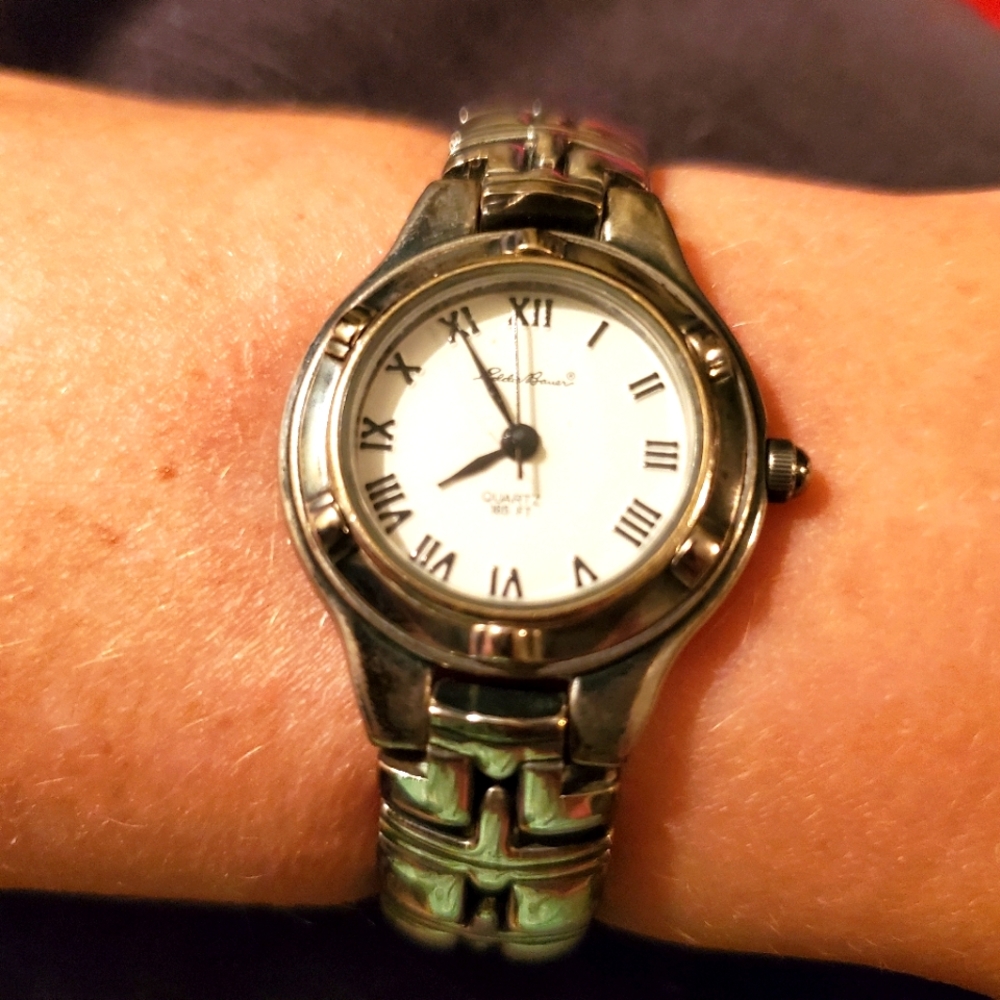 Vintage silver bracelet watch